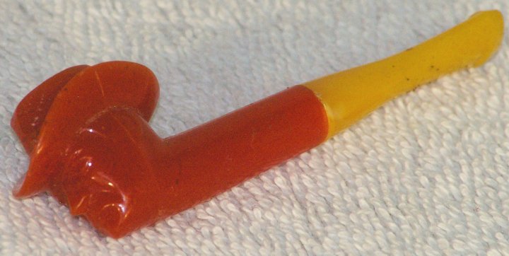 Bakelite Cowboy Shaped Cigarette Holder Pipe, from about 1930