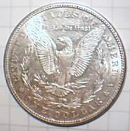 1884 Morgan Silver Dollar, Graded MS64