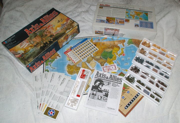 Axis and Allies Strategy Game by Milton Bradley. 2nd Ed. 1986