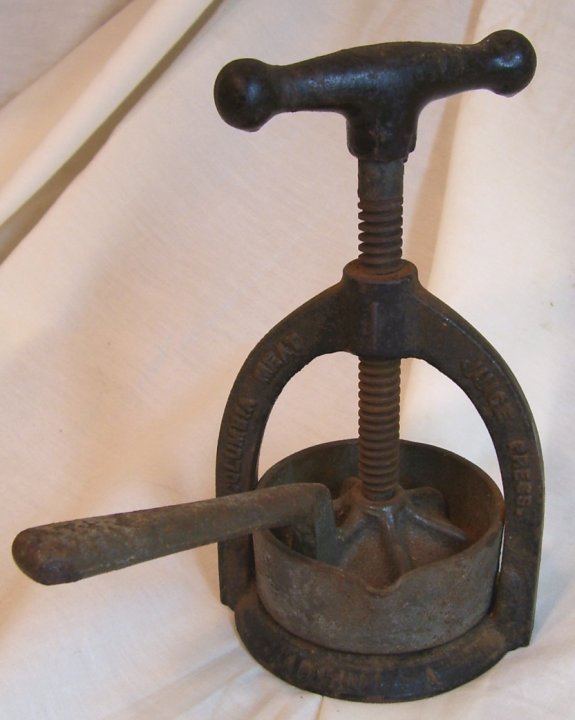 Columbia Antique Meat Juice Press from about 1900
