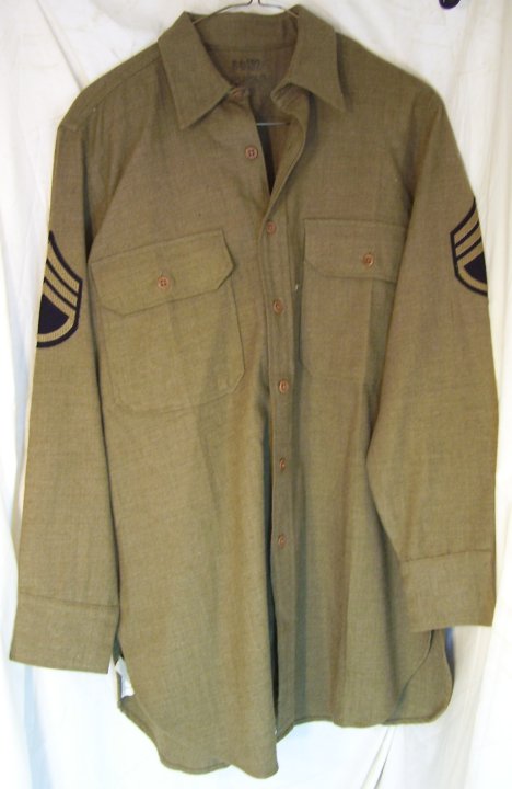 US Army WWII Army Sergeant's Uniform Shirt