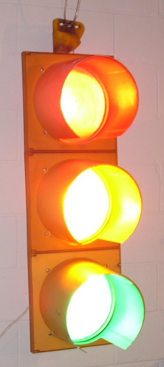 Actual Stop Light Traffic Signal from 1970s