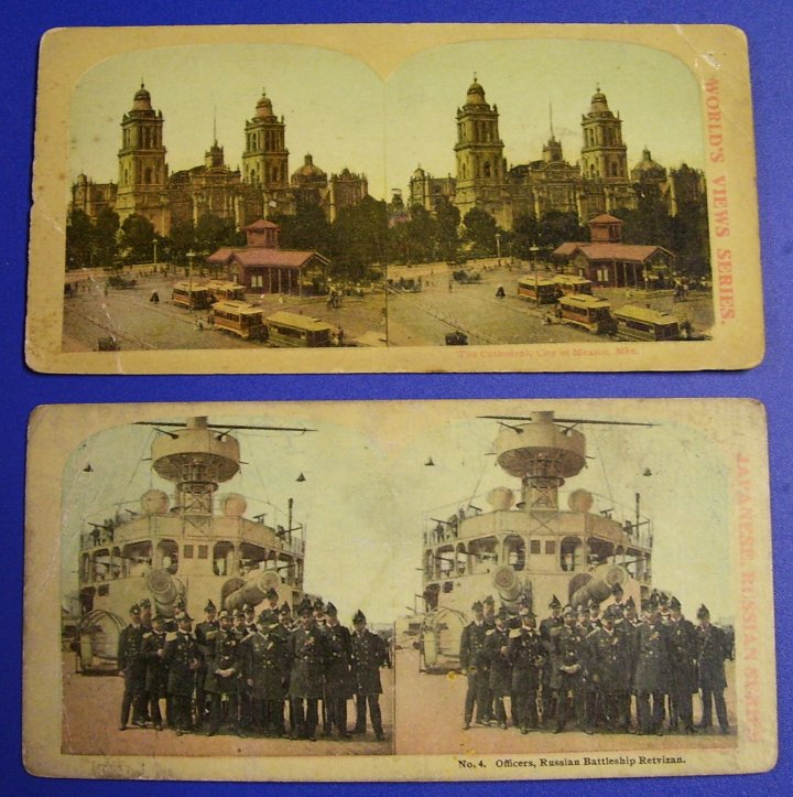 Stereographs Two Stereo Views from about 1905