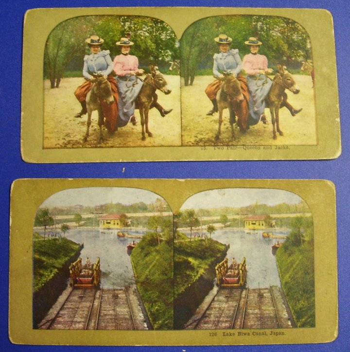 Stereographs Two Stereo Views from about 1900