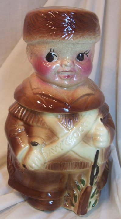 American Bisque Davy Crockett Cookie Jar from 1955
