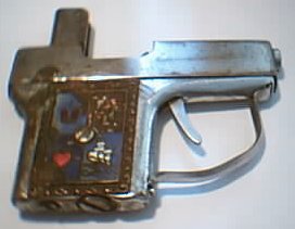 Pistol shaped lighter made in occupied Japan, about 1945