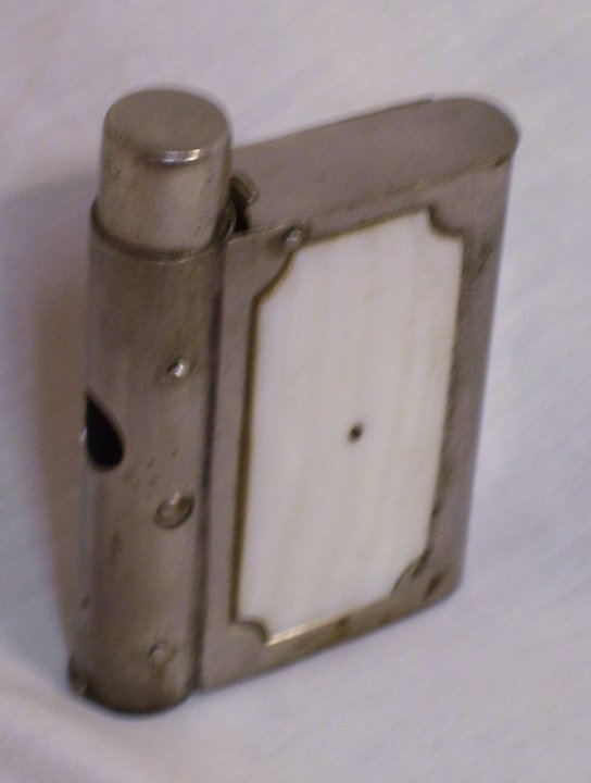 Match Safe and Cigar Cutter with Mother of Pearl, circa 1920