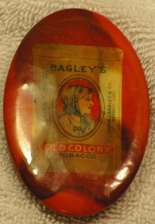 Bagleys Old Colony Advertising Sharpening Stone or Hone, ca 1900