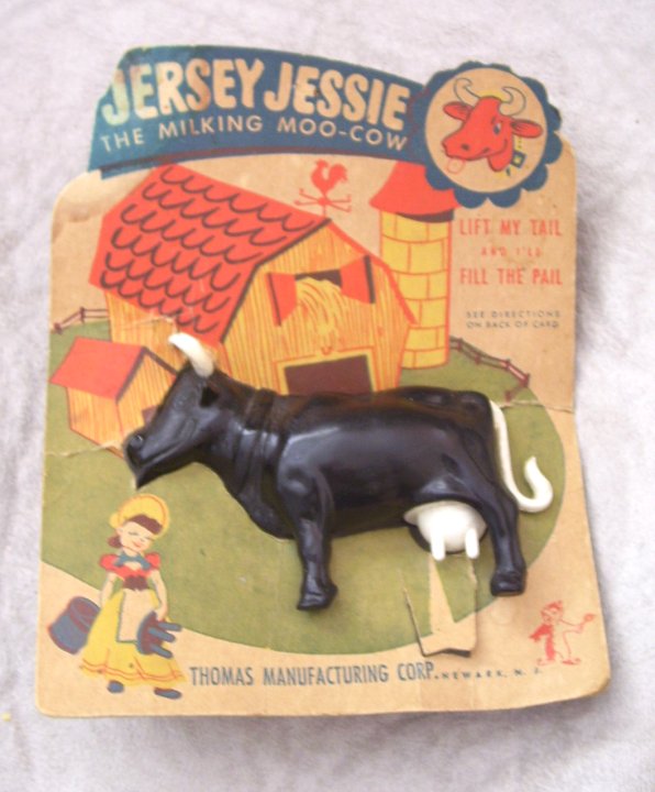 Jersey Jessie Milk Cow Toy from Thomas Manf from late 1940s