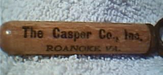 Casper Whiskey Company Corkscrew circa 1906 - Click Image to Close
