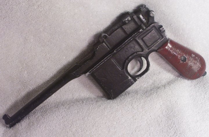 German Mauser C96 Broomhandle Training or Parade Pistol, 1930 - Click Image to Close