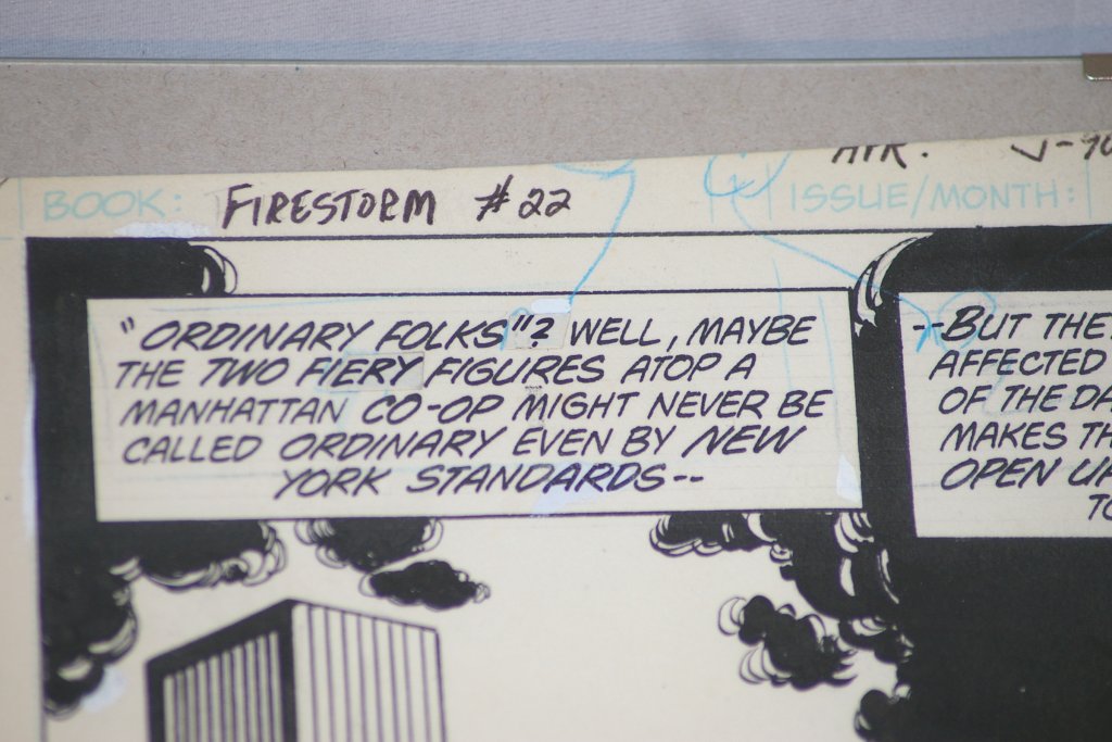 Original Comic Book Art, Firestorm #22, 1986 with Pat Broderick