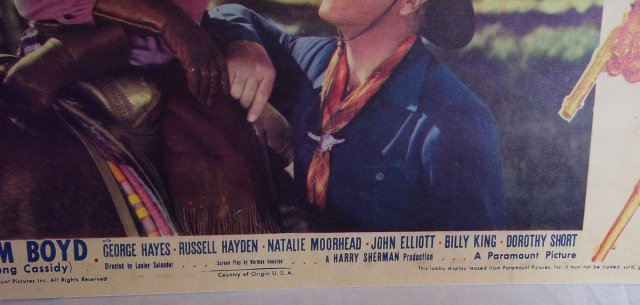 Hopalong Cassidy Movie Lobby Card, Heart of Arizona, 1938 - Click Image to Close