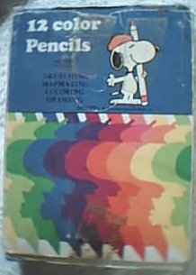 Snoopy color pencils, about 1958