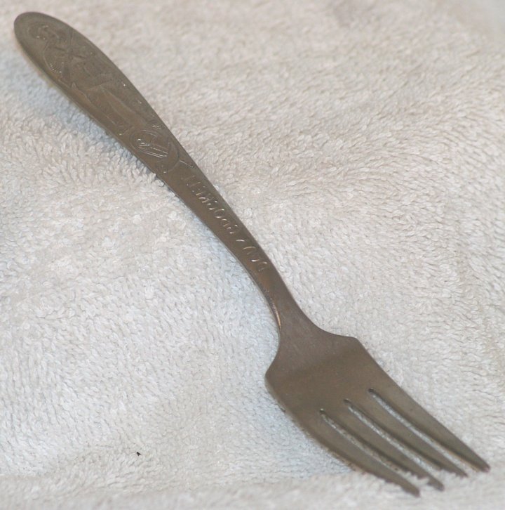 Davy Crockett fork from Disney, about 1955