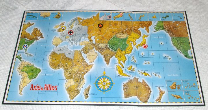 Axis and Allies Strategy Game by Milton Bradley. 2nd Ed. 1986 - Click Image to Close