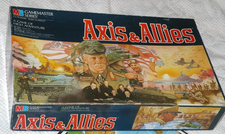 Axis and Allies Strategy Game by Milton Bradley. 2nd Ed. 1986 - Click Image to Close