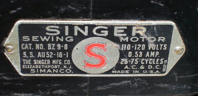 Singer Model 128 Centennial Edition Sewing Machine, 1951
