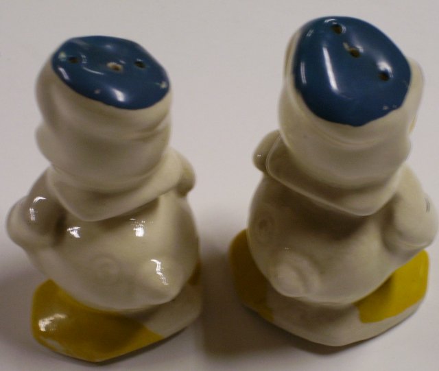 Donald Duck Salt and Pepper Shakers, 1940