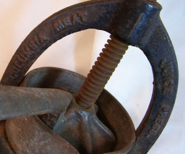Columbia Antique Meat Juice Press from about 1900