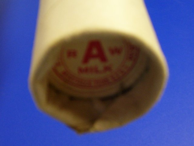 Factory Tube of Milk Bottle Caps, 1930