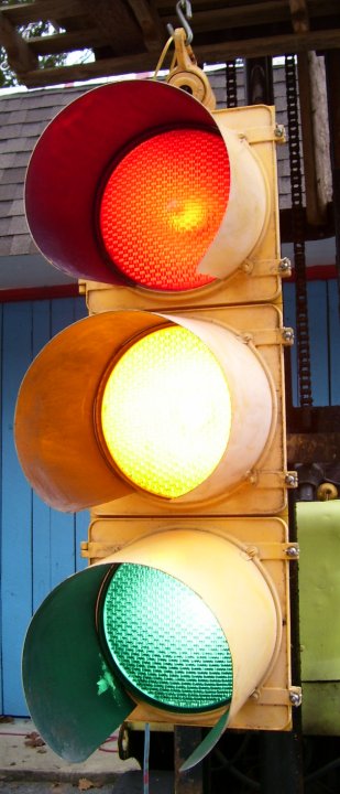 Actual Stop Light Traffic Signal from 1970s