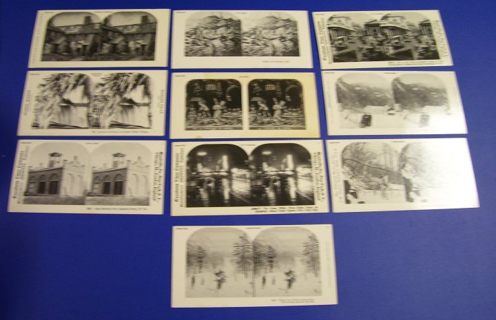 Reprint Stereographs Set of 10 Stereo Views, Bonus Set, 1978