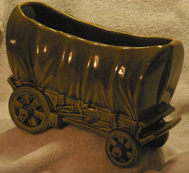 Shawnee Covered Wagon Planter #733 from 1950s