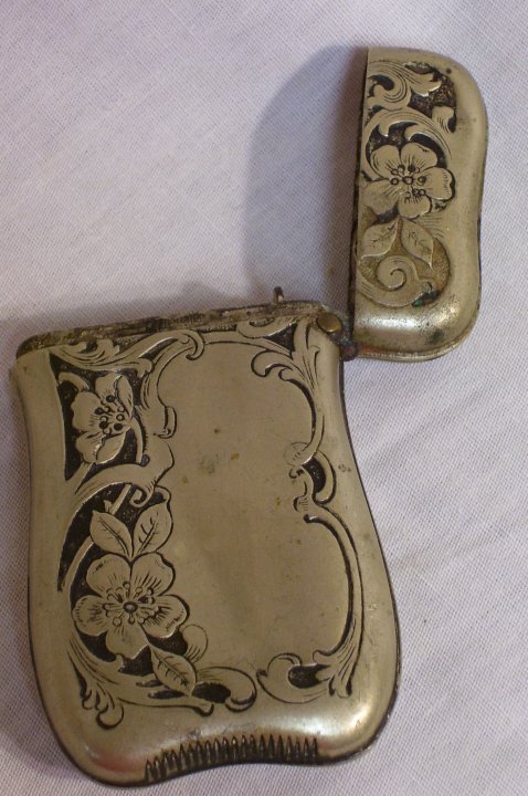 German Silver Pocket Match Safe or Vesta, about 1900