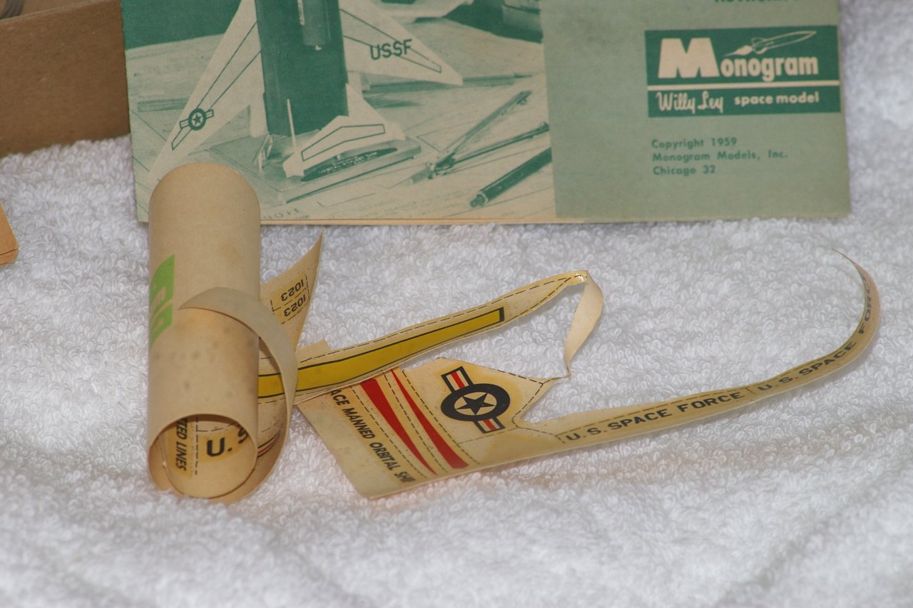 Monogram Willy Ley Orbital Rocket Model - BOX ONLY - From 1959