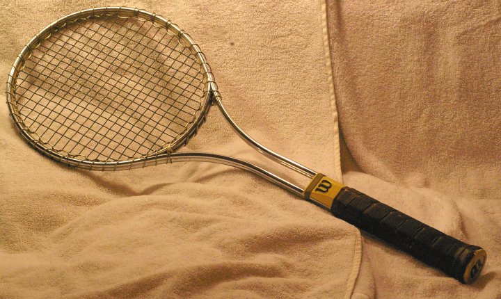 Vintage Wilson T-2000 Tennis Racket from about 1968 - Click Image to Close