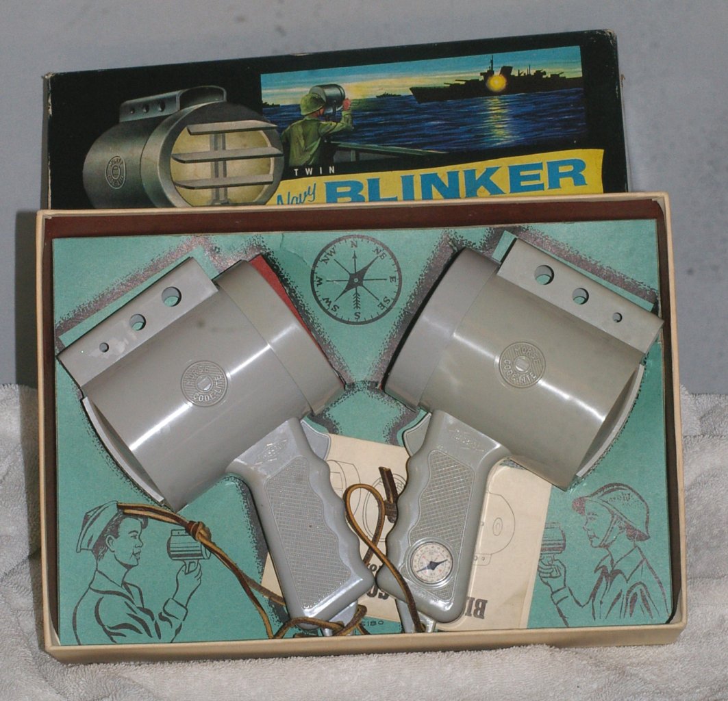 Hasbro Navy Blinker Code-Lite Model 5180 Toy from 1960 - Click Image to Close