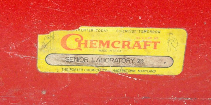 Porter Chemcraft Senior Laboratory No 415 Chemistry Set ca 1950