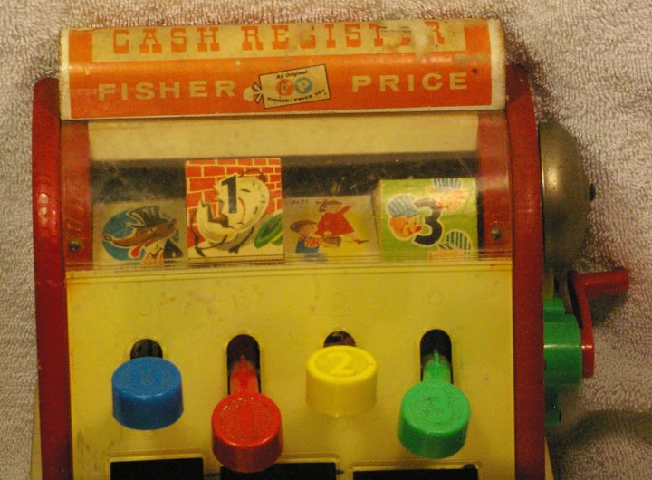 Fisher Price Cash Register #972 from 1960