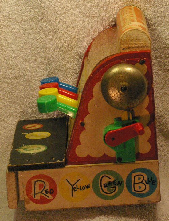 Fisher Price Cash Register #972 from 1960 - Click Image to Close