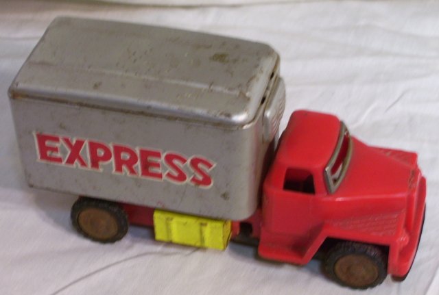 Express Truck, tin and plastic toy from Japan, about 1960