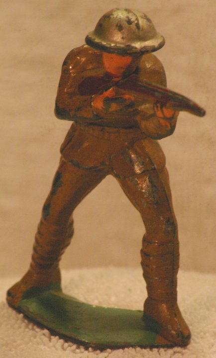 Lead Soldier - Manoil, Sniper, M48 26, from 1940s - Click Image to Close