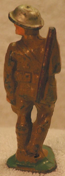 Lead Soldier - Manoil, Soldier on Guard Duty, M122 93, 1940s