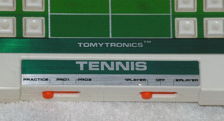 Tomytronics Tennis Handheld Electronic Game from 1980 - Click Image to Close