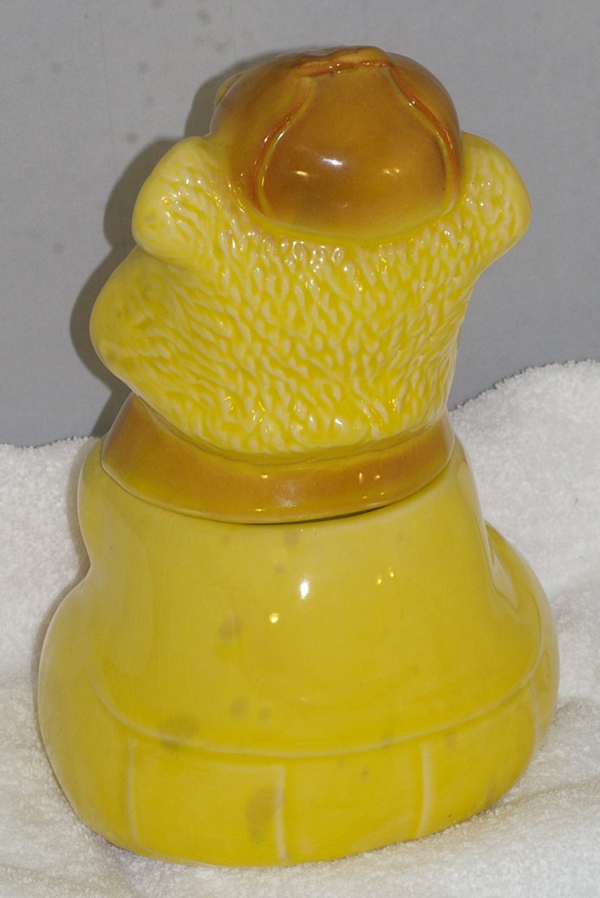 Brush Smiling Bear Cookie Jar from 1969 - Click Image to Close